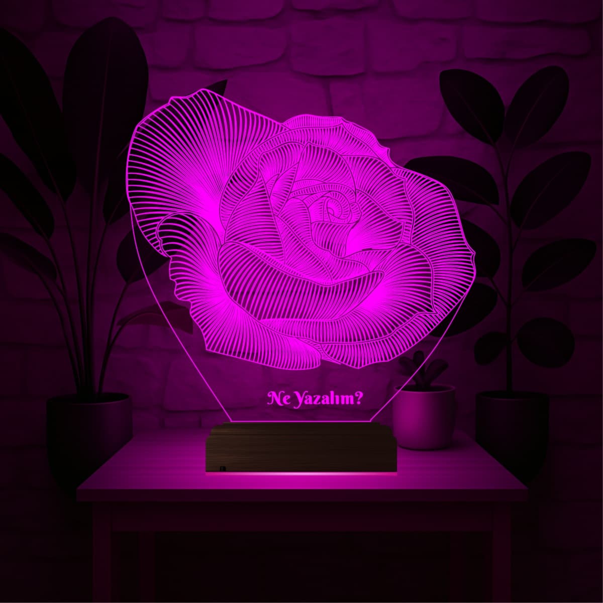 Роза — 3D LED Ночник | Романтический подарок 5