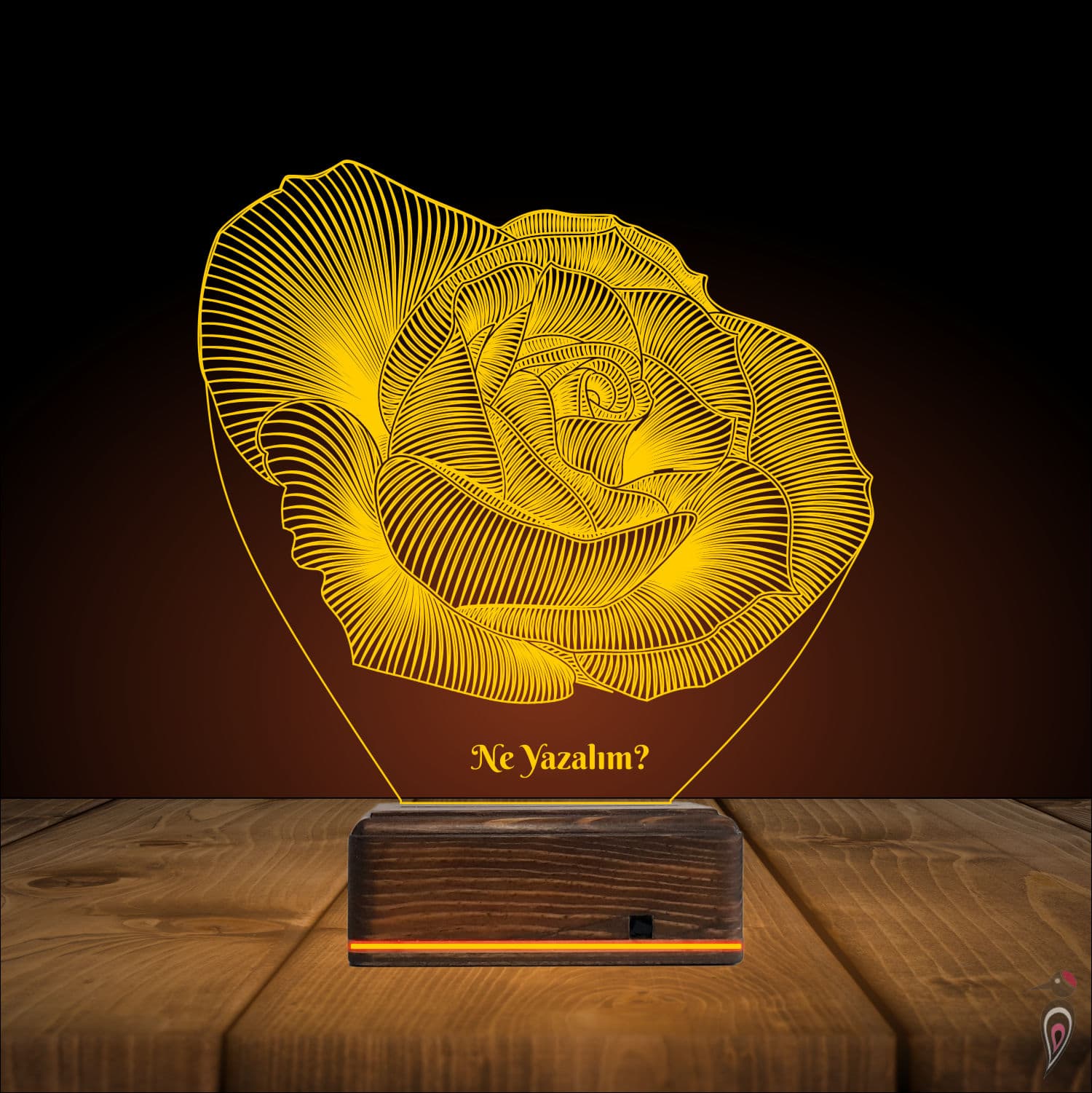 Роза — 3D LED Ночник | Романтический подарок 9