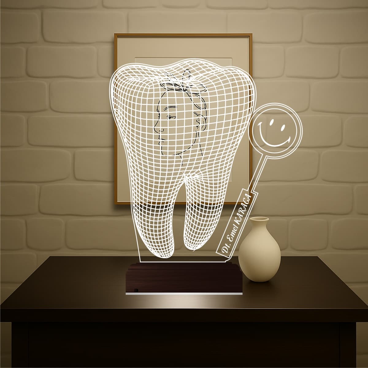 Зуб Стоматолога — 3D LED Ночник | Подарок врачу 1