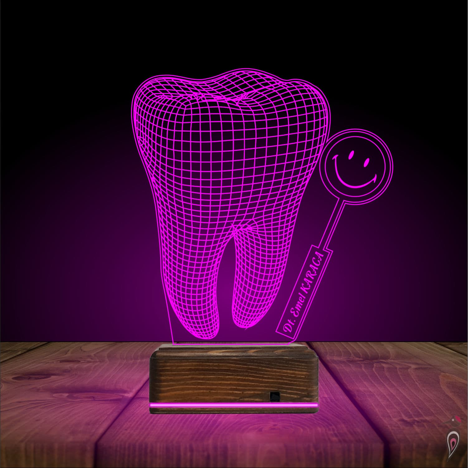 Зуб Стоматолога — 3D LED Ночник | Подарок врачу 7