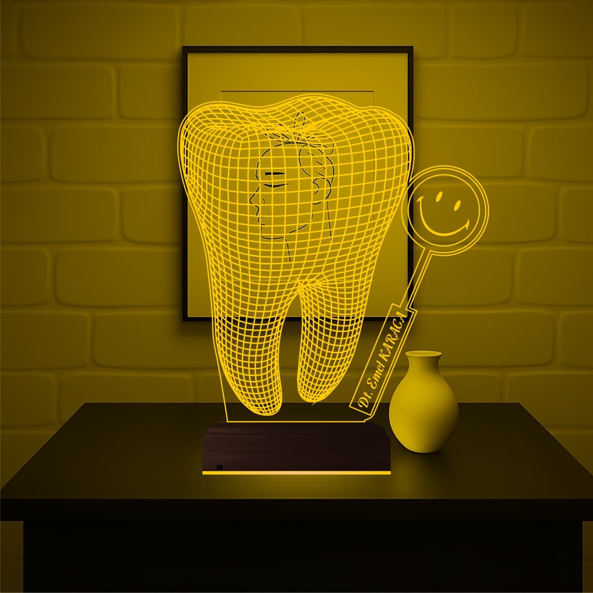 Зуб Стоматолога — 3D LED Ночник | Подарок врачу 8