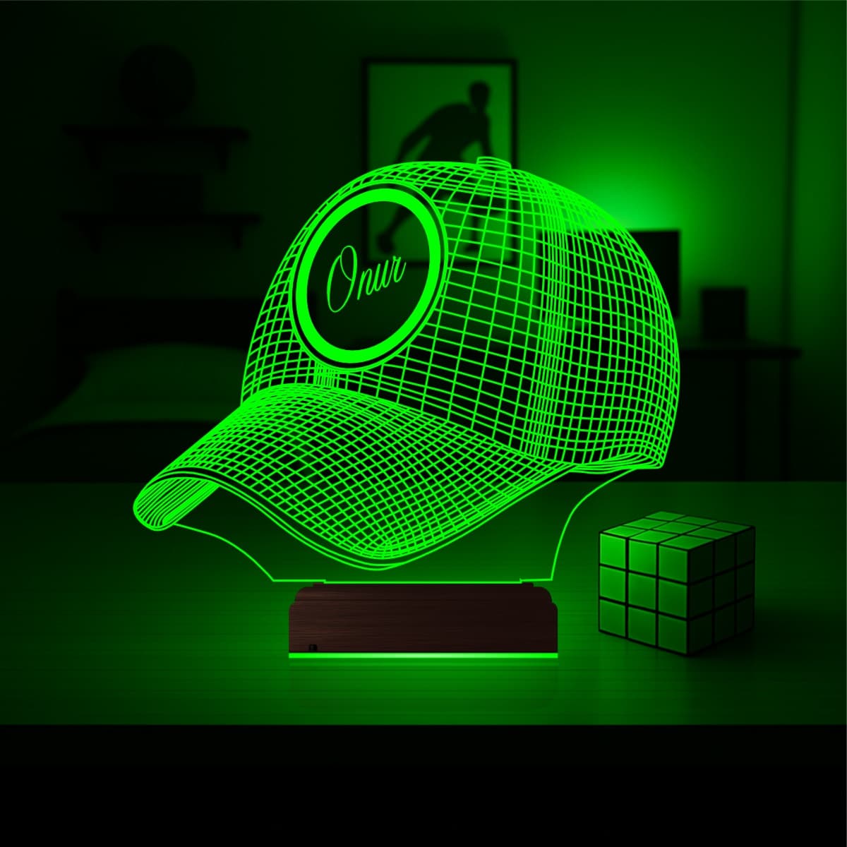 Кепка — 3D LED Ночник | Подарок мужчине 4