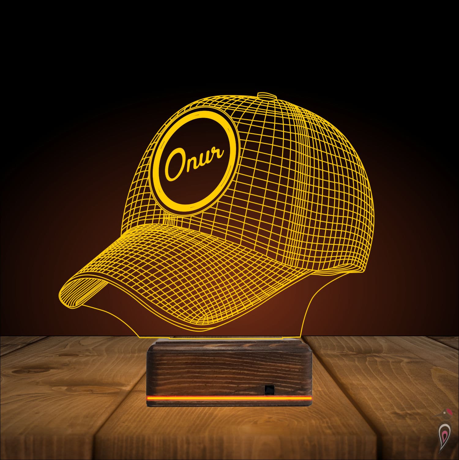 Кепка — 3D LED Ночник | Подарок мужчине 9