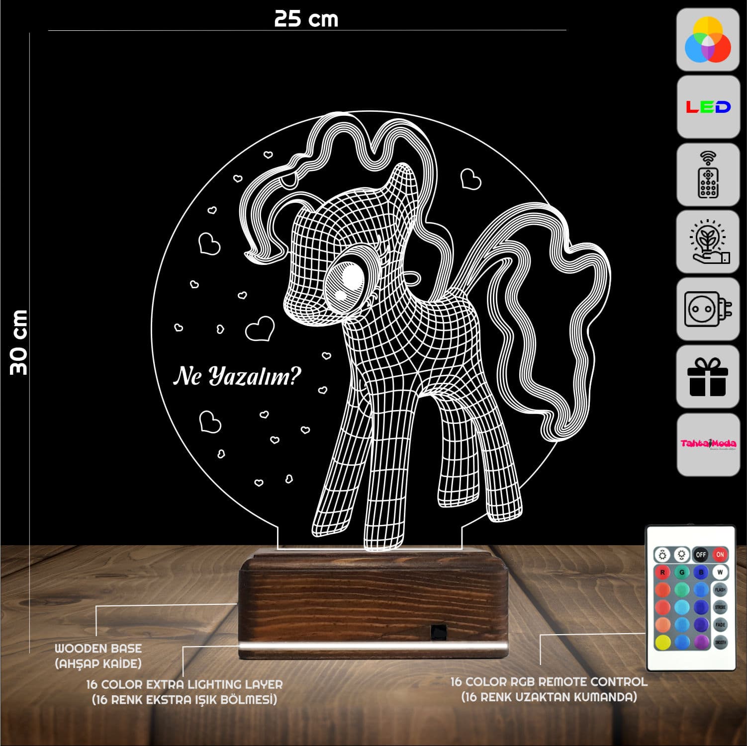 Пони — 3D LED Ночник | Подарок ребенку 2