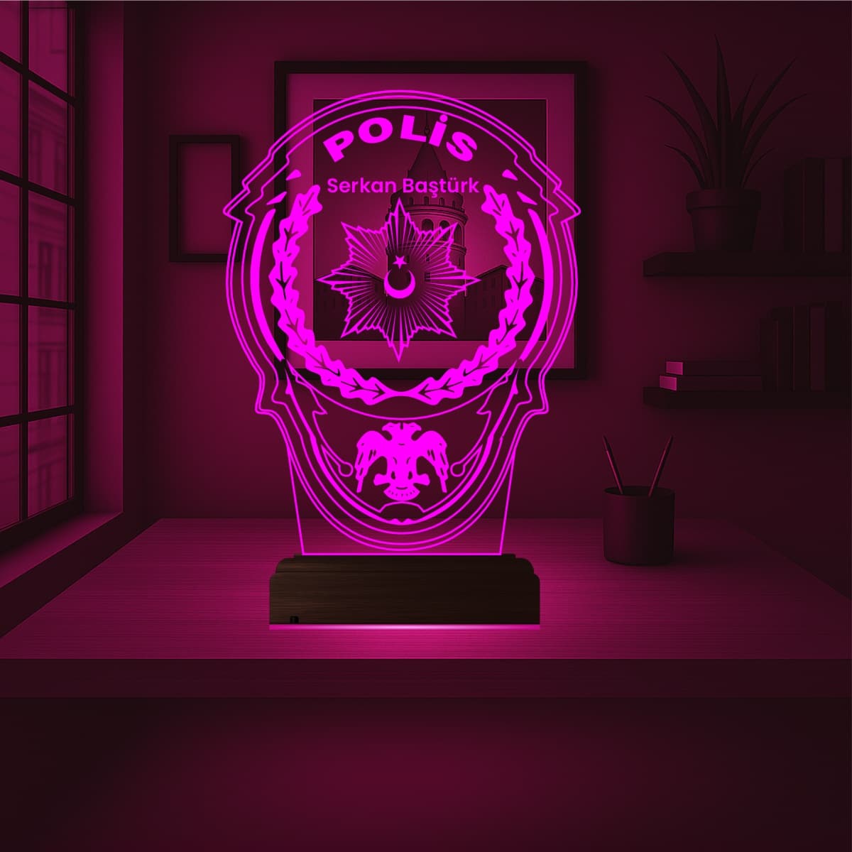 Эмблема Полиции — 3D LED Ночник | Подарок полицейскому 4