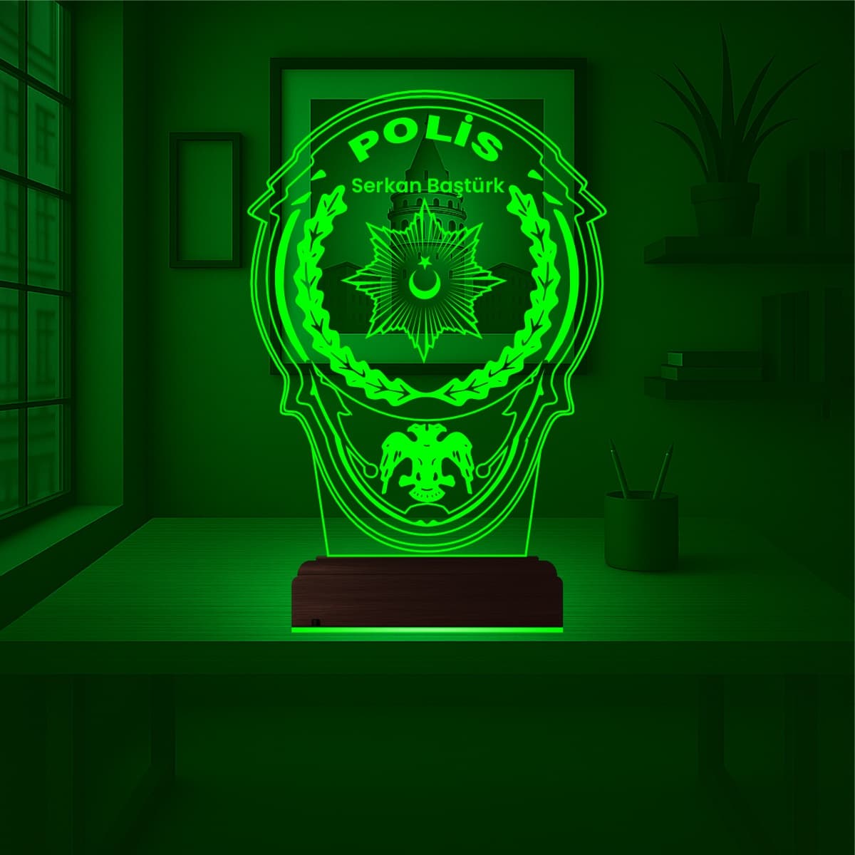 Эмблема Полиции — 3D LED Ночник | Подарок полицейскому 5