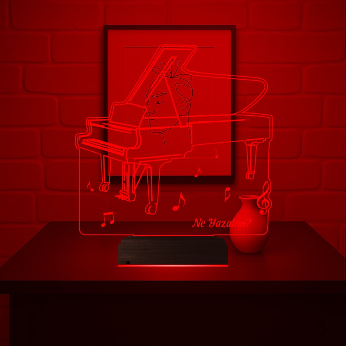 Пианино — 3D LED Ночник | Подарок музыканту 1