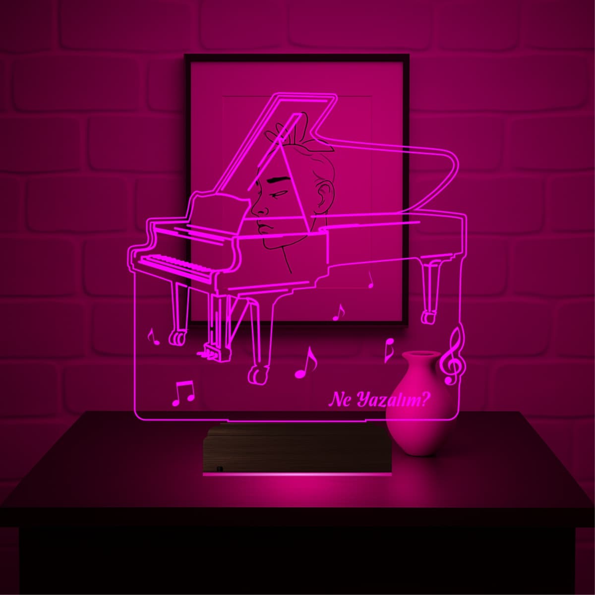 Пианино — 3D LED Ночник | Подарок музыканту 4