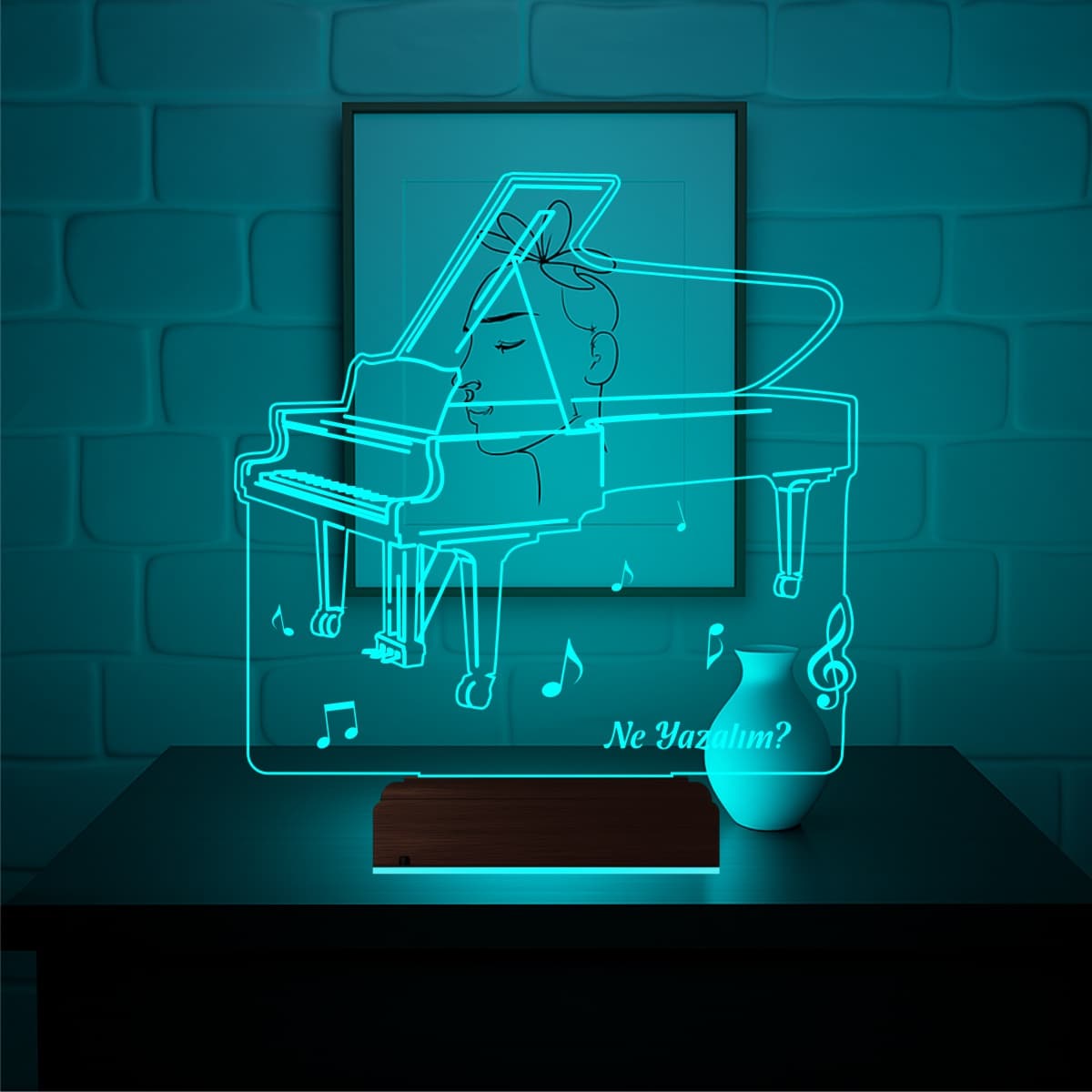 Пианино — 3D LED Ночник | Подарок музыканту 6