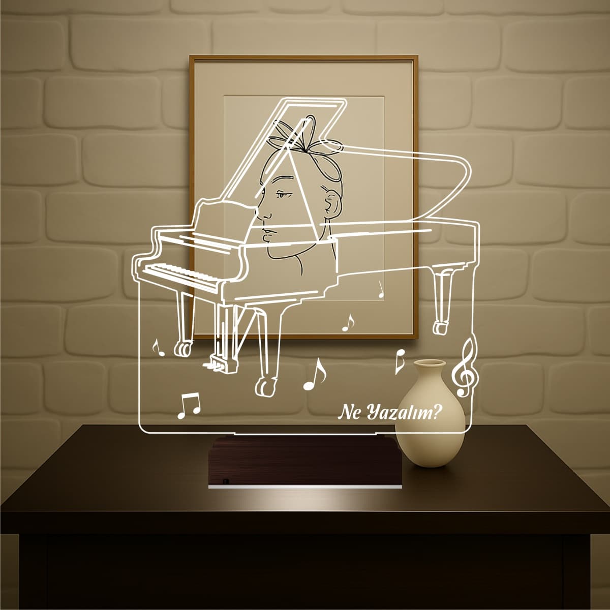 Пианино — 3D LED Ночник | Подарок музыканту 7