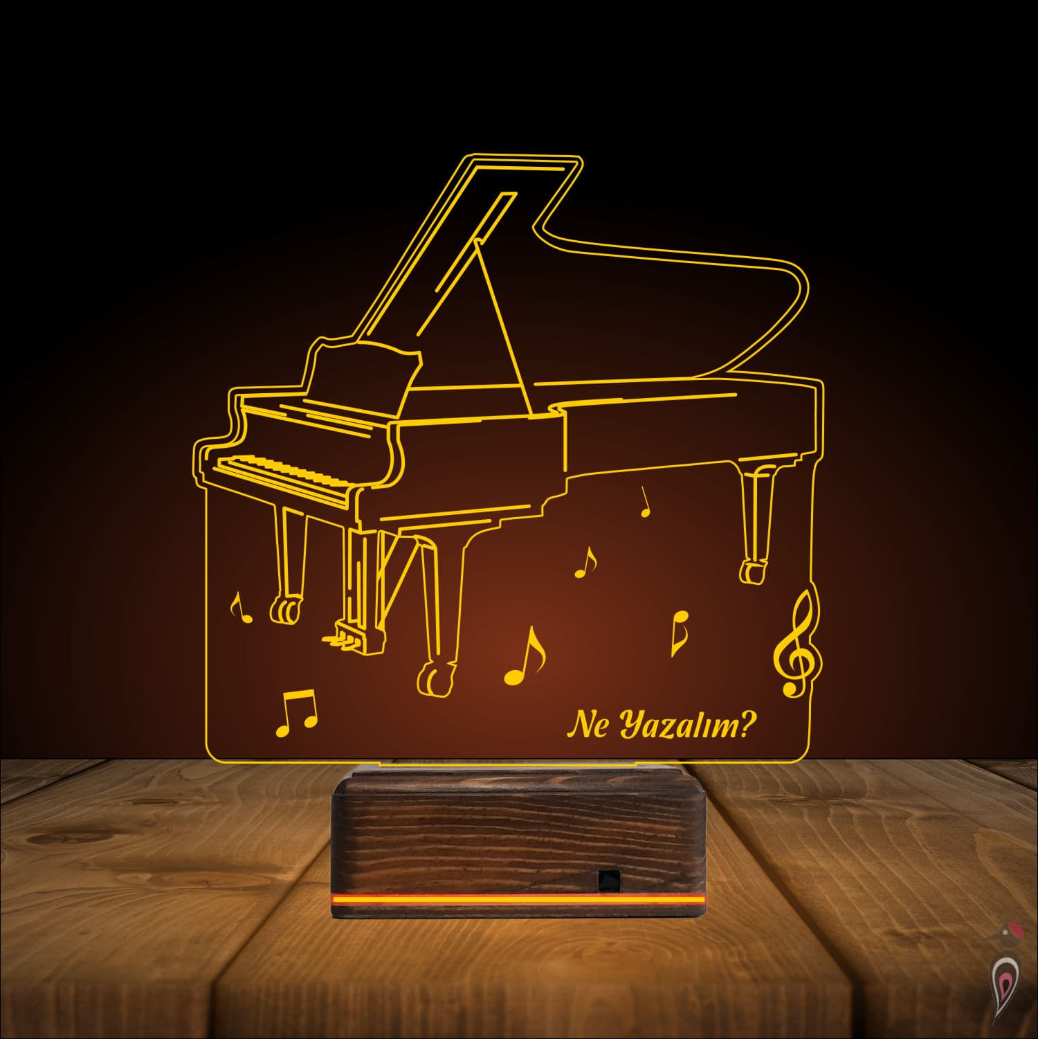 Пианино — 3D LED Ночник | Подарок музыканту 9