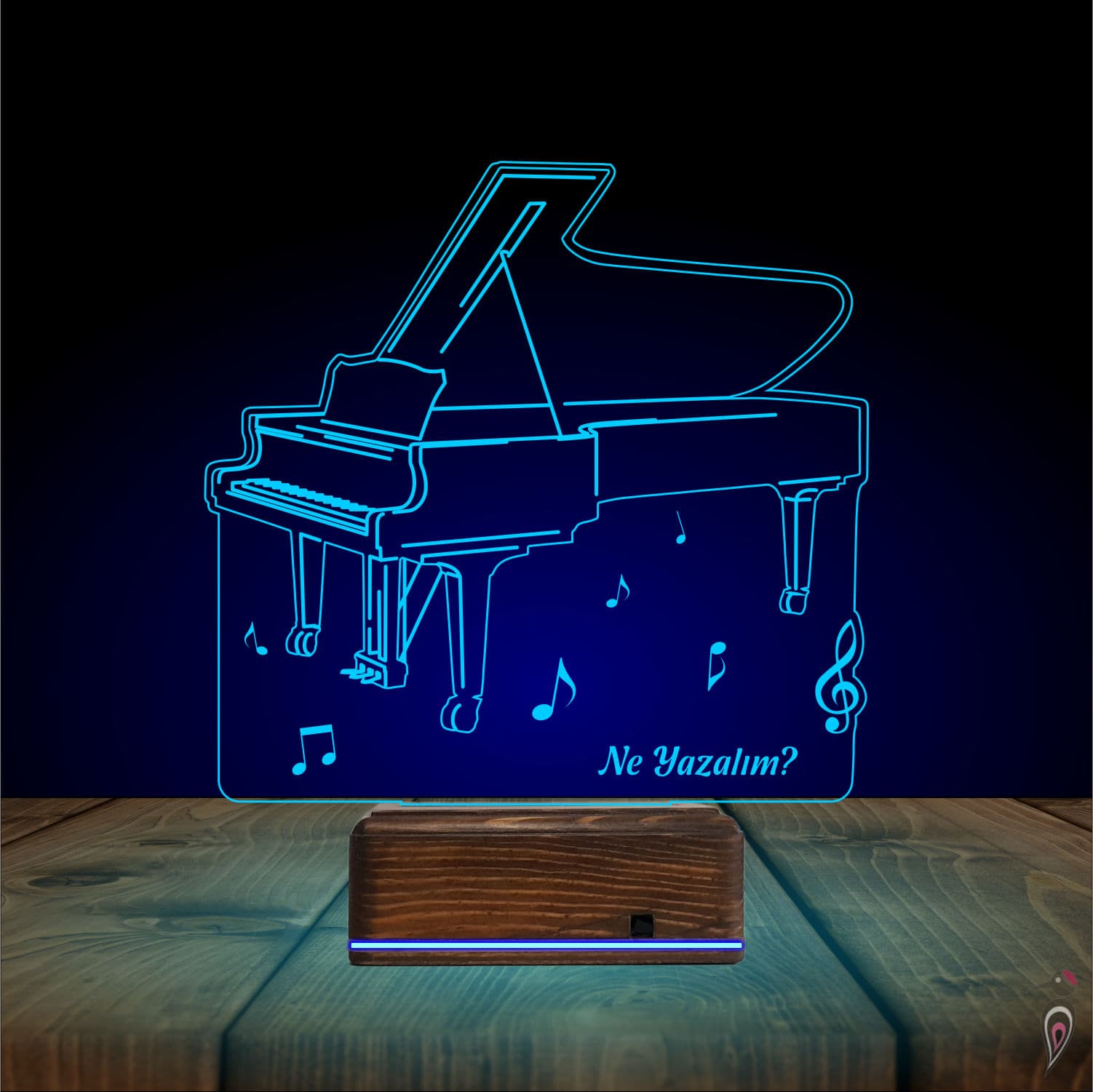 Пианино — 3D LED Ночник | Подарок музыканту 10