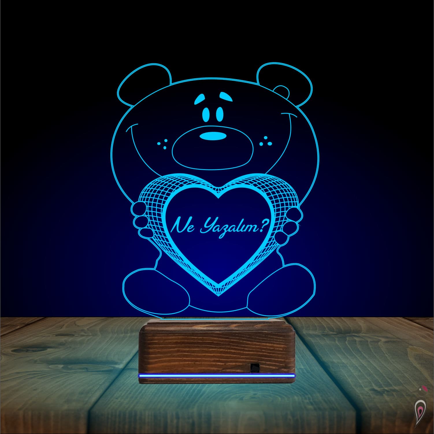 Мишка с сердцем «I Love You» — 3D LED Ночник | Подарок любимым 10