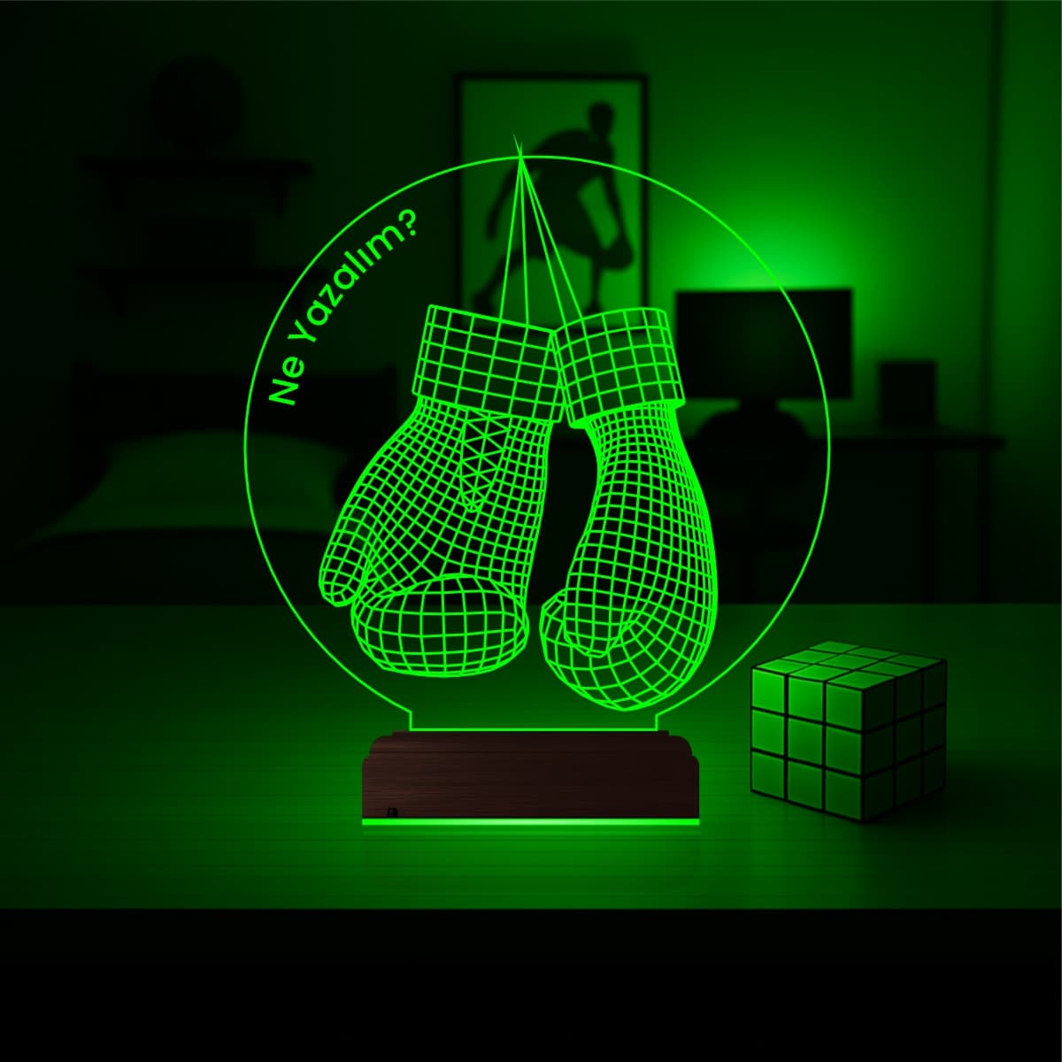 Боксерские перчатки — 3D LED Ночник | Подарок спортсмену 5