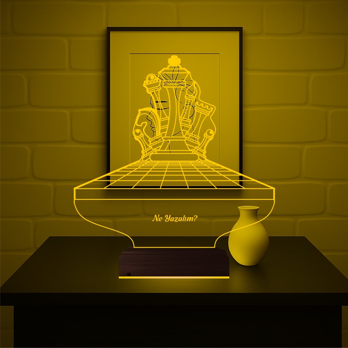 Шахматные фигуры — 3D LED Ночник | Именной подарок 3