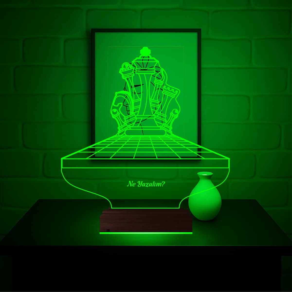 Шахматные фигуры — 3D LED Ночник | Именной подарок 5