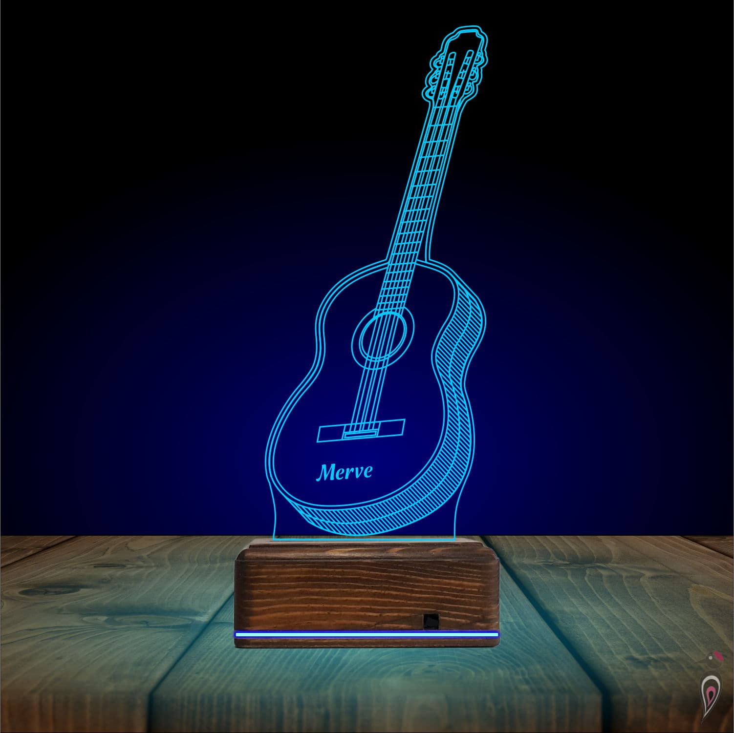 Гитара и Ноты — 3D LED Ночник | Подарок музыканту 10