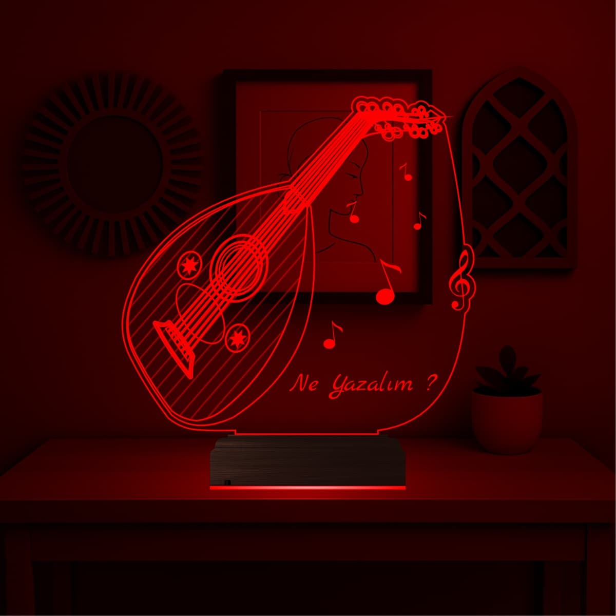 Уд — 3D LED Ночник | Подарок музыканту 1