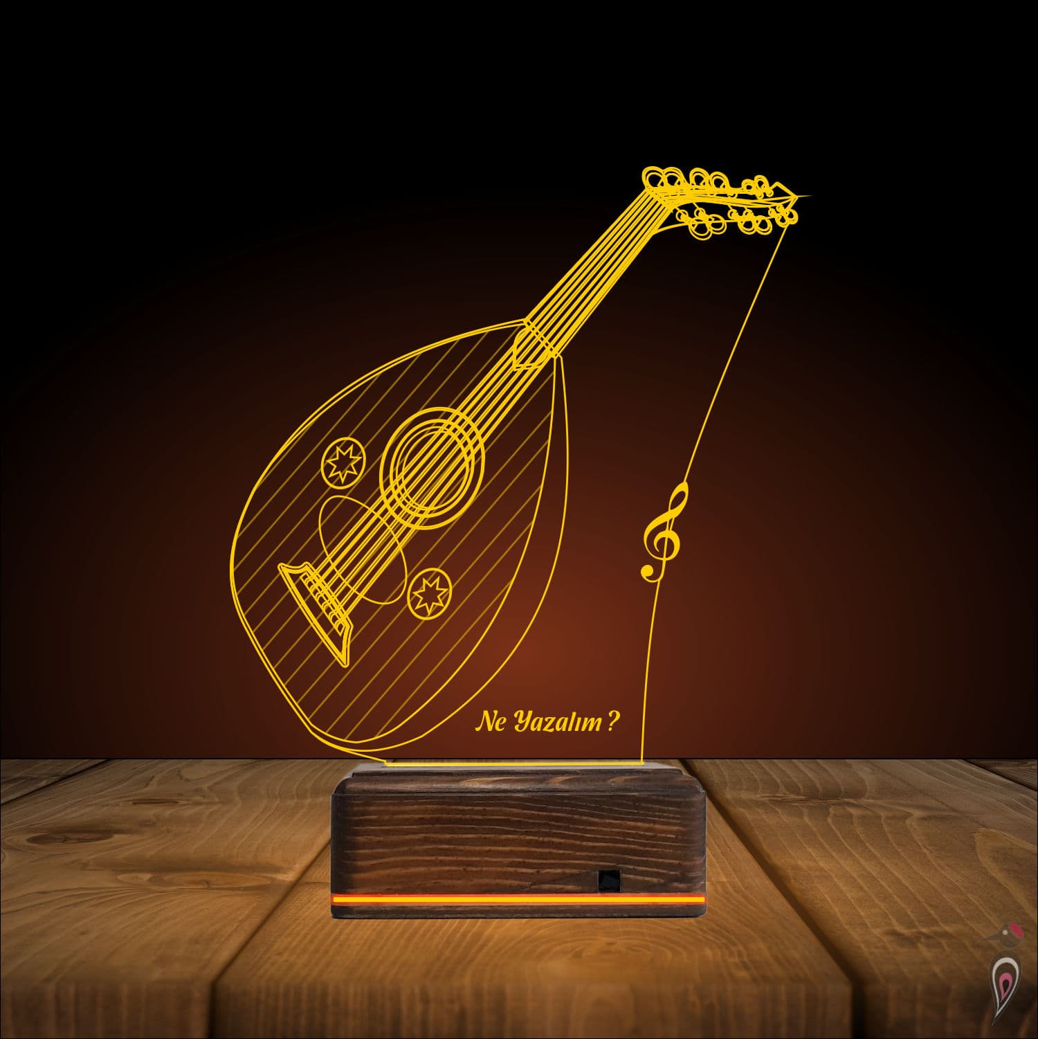 Уд — 3D LED Ночник | Подарок музыканту 9