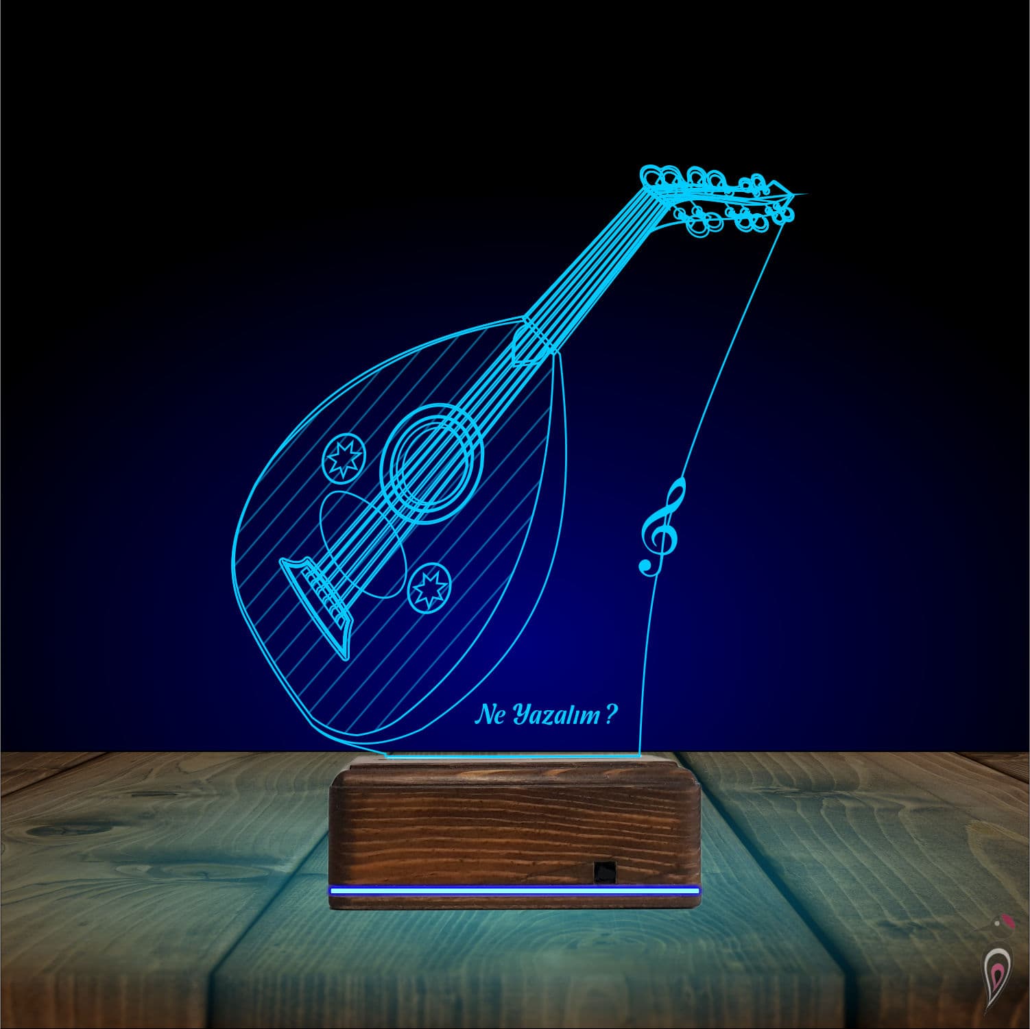 Уд — 3D LED Ночник | Подарок музыканту 10