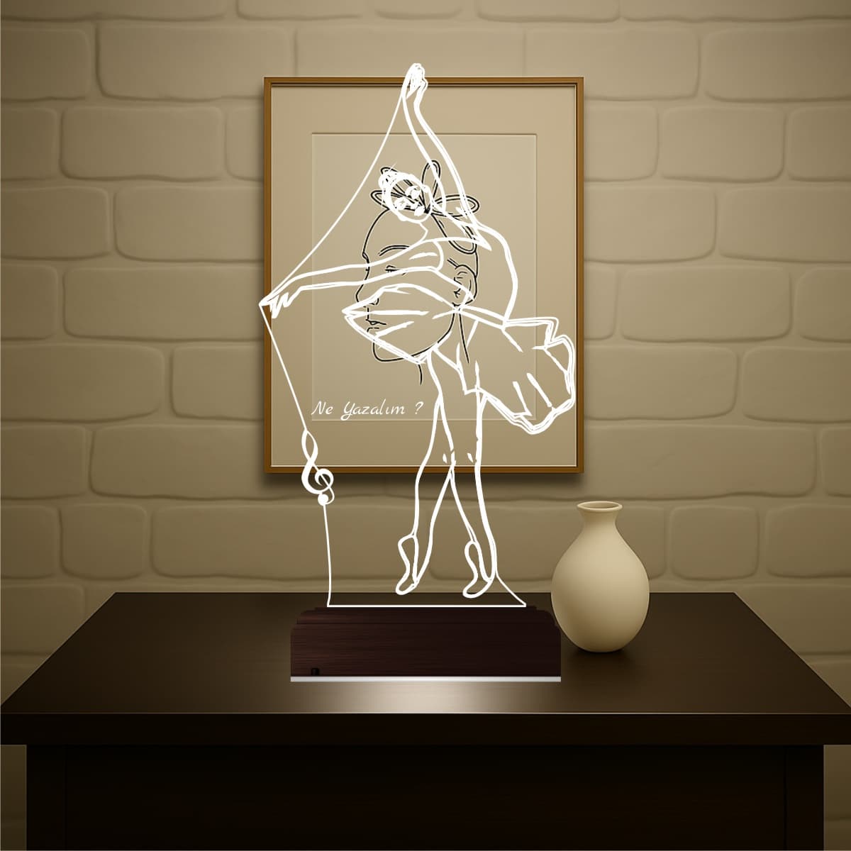 Балерина — 3D LED Ночник | Подарок для танцовщицы 1