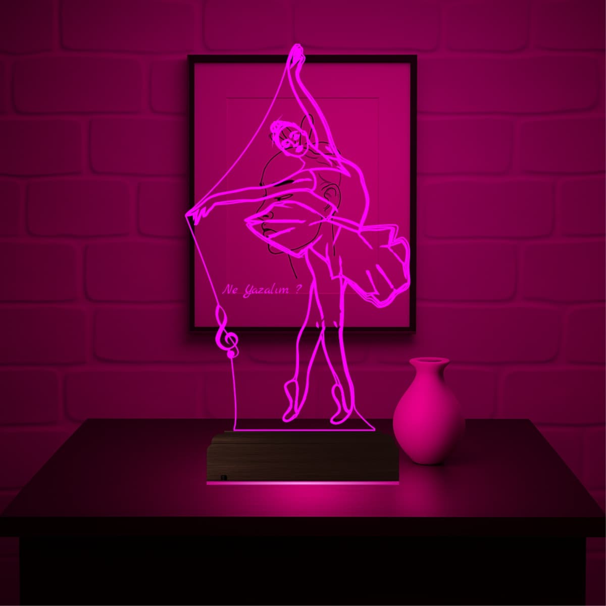 Балерина — 3D LED Ночник | Подарок для танцовщицы 5