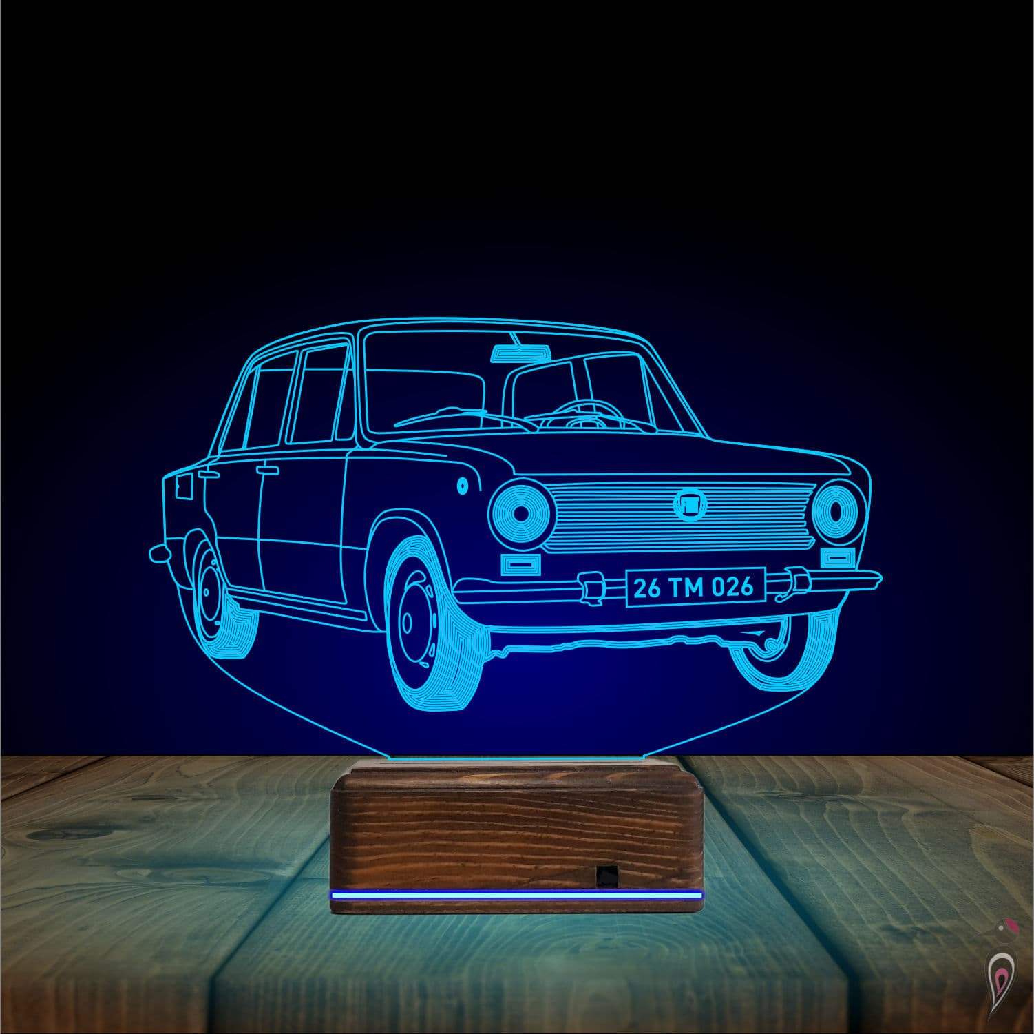 Ретро автомобиль — 3D LED Ночник | Подарок мужчине 10