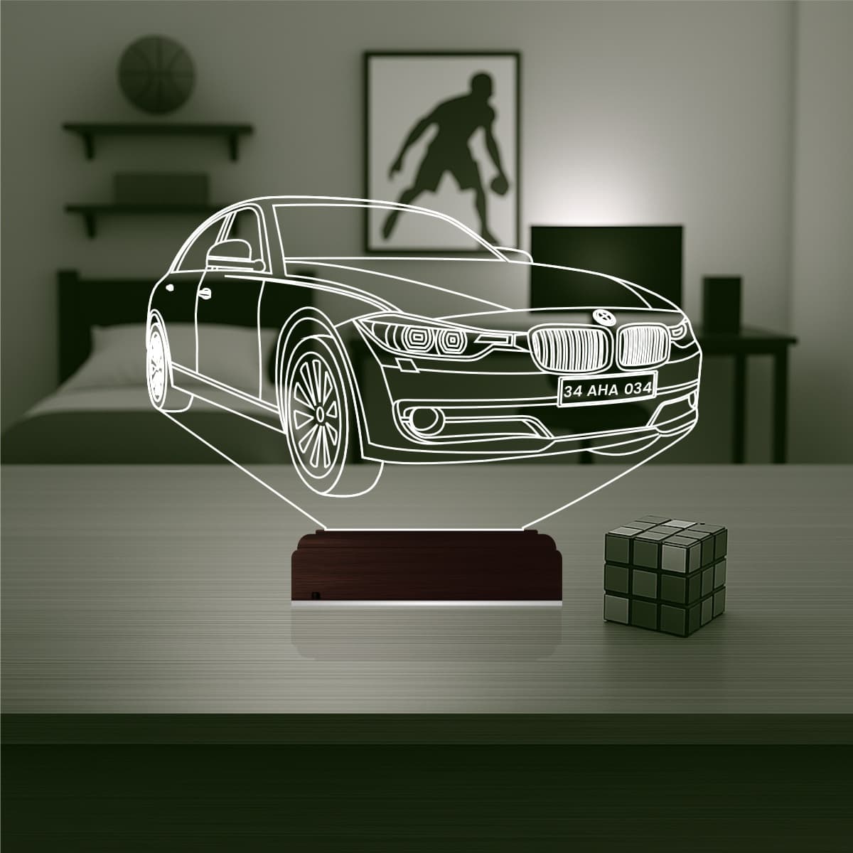 BMW — 3D LED Ночник | Подарок мужчине или парню 1