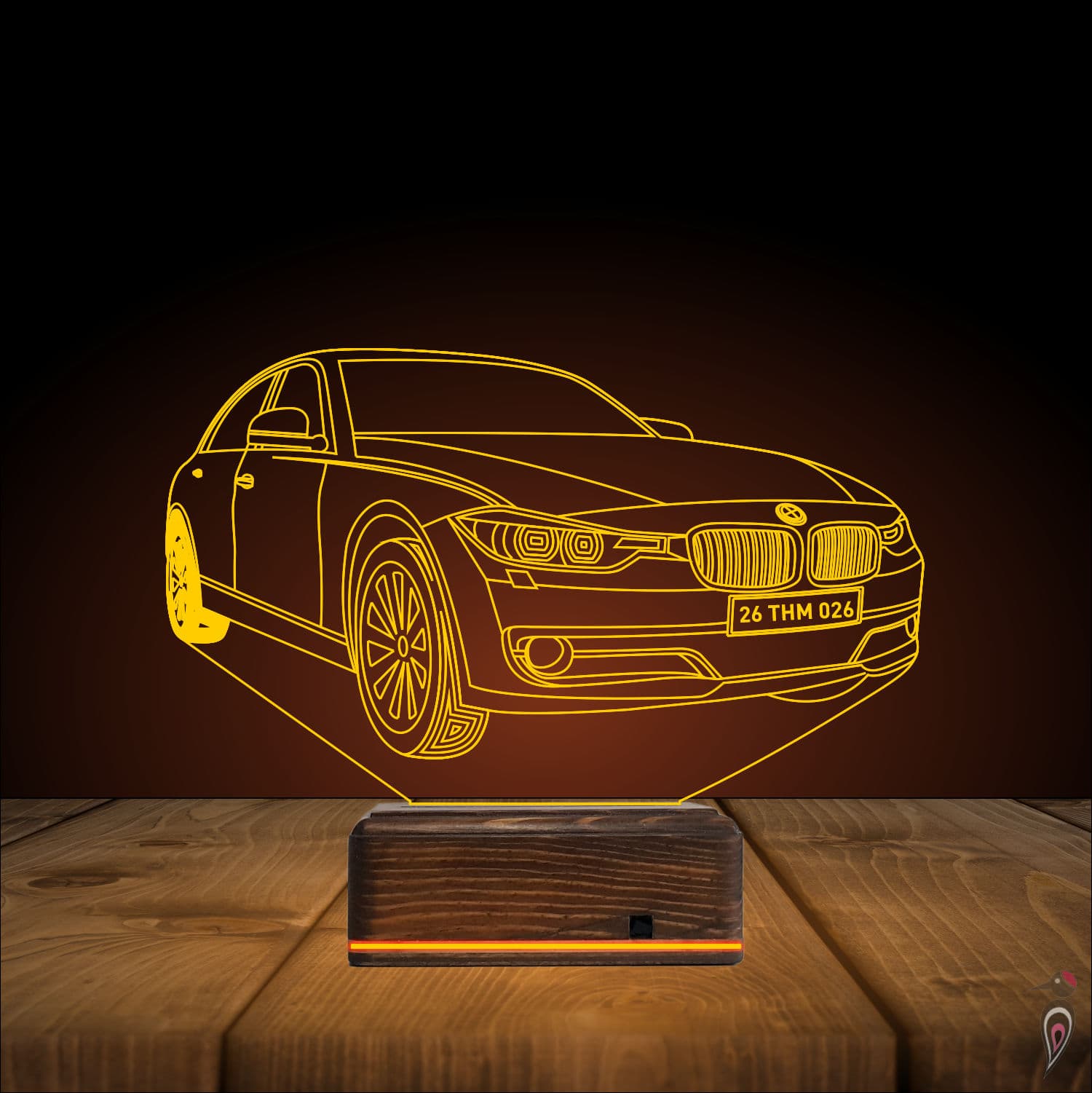 BMW — 3D LED Ночник | Подарок мужчине или парню 9