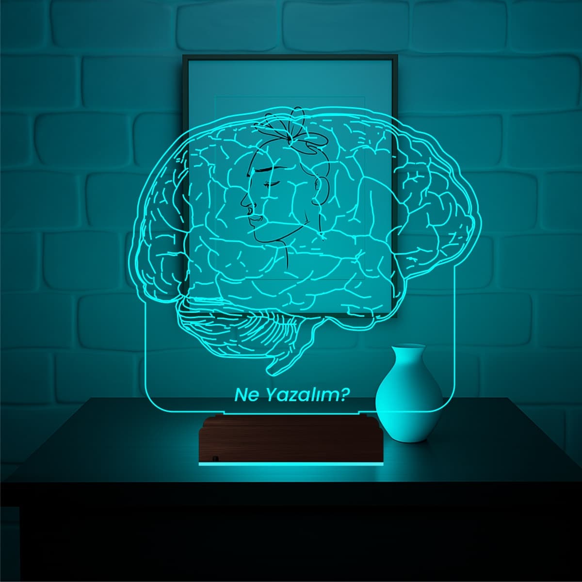 Мозг — 3D LED Ночник | Подарок психологу или врачу 3