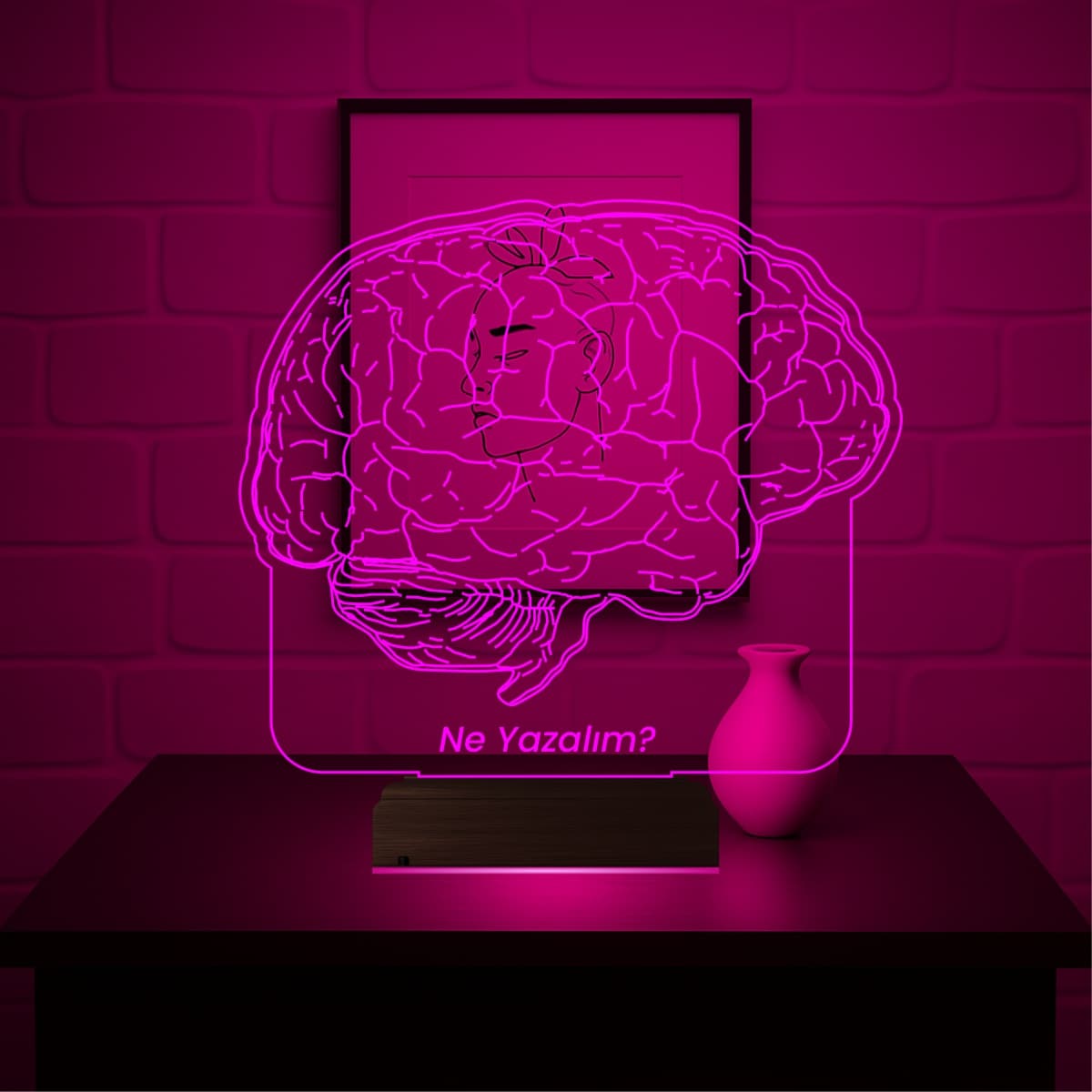 Мозг — 3D LED Ночник | Подарок психологу или врачу 5