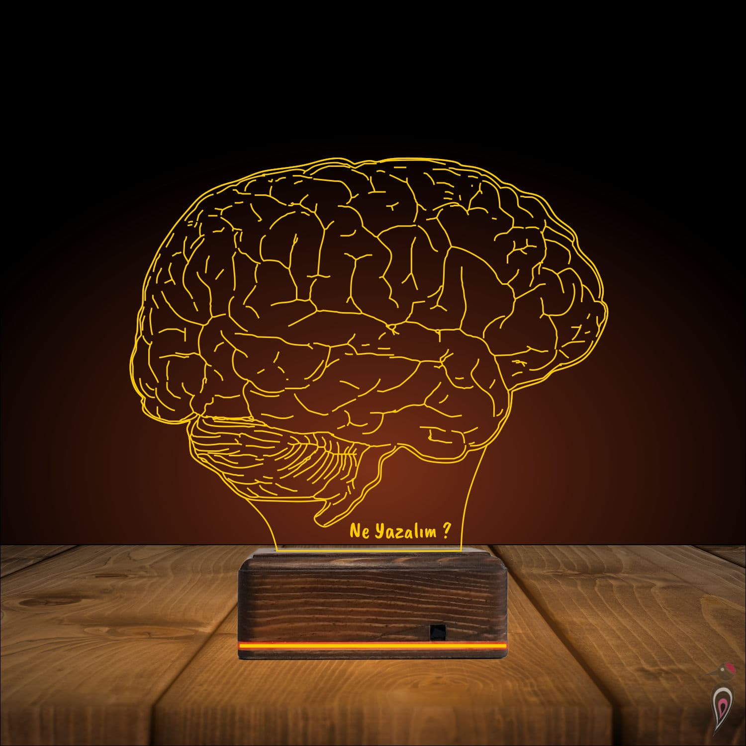 Мозг — 3D LED Ночник | Подарок психологу или врачу 9