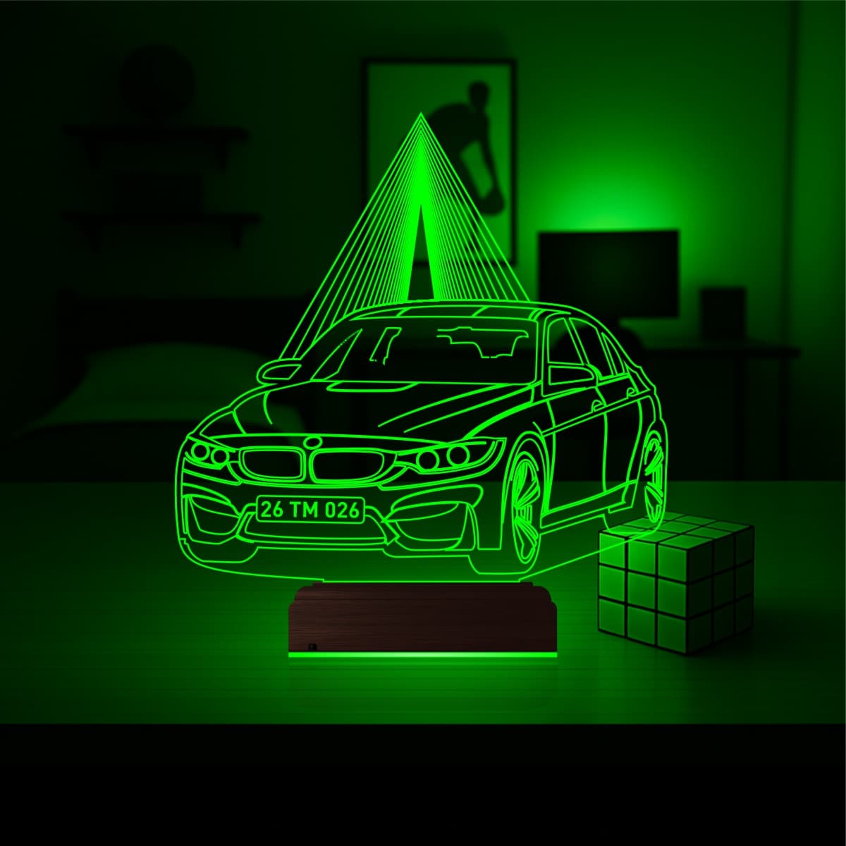 BMW — 3D LED Ночник | Подарок мужчине или автолюбителю 5