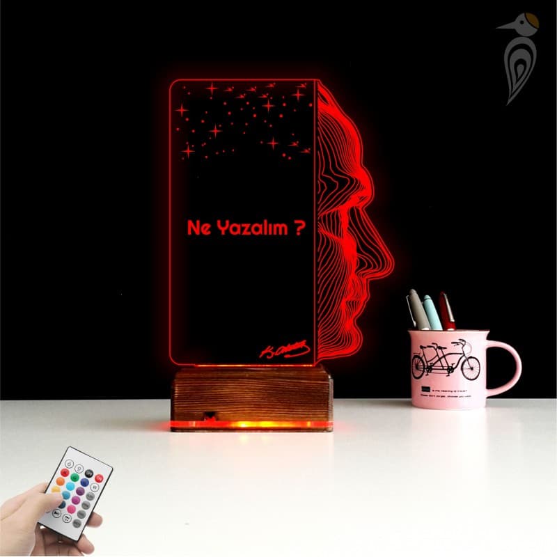 Ататюрк — 3D LED Ночник | Именной подарок руководителю 10