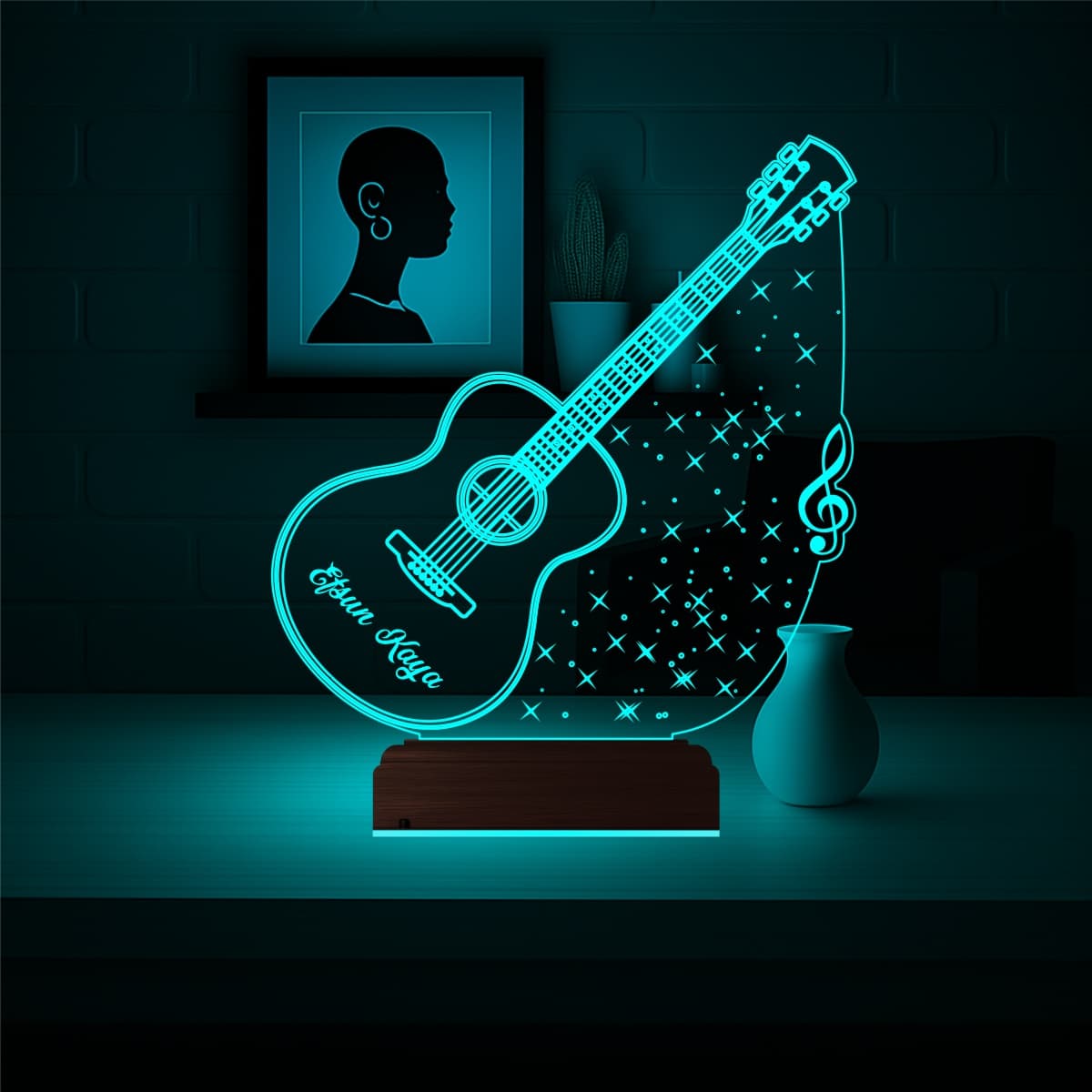Гитара Именной 3D Ночник 4