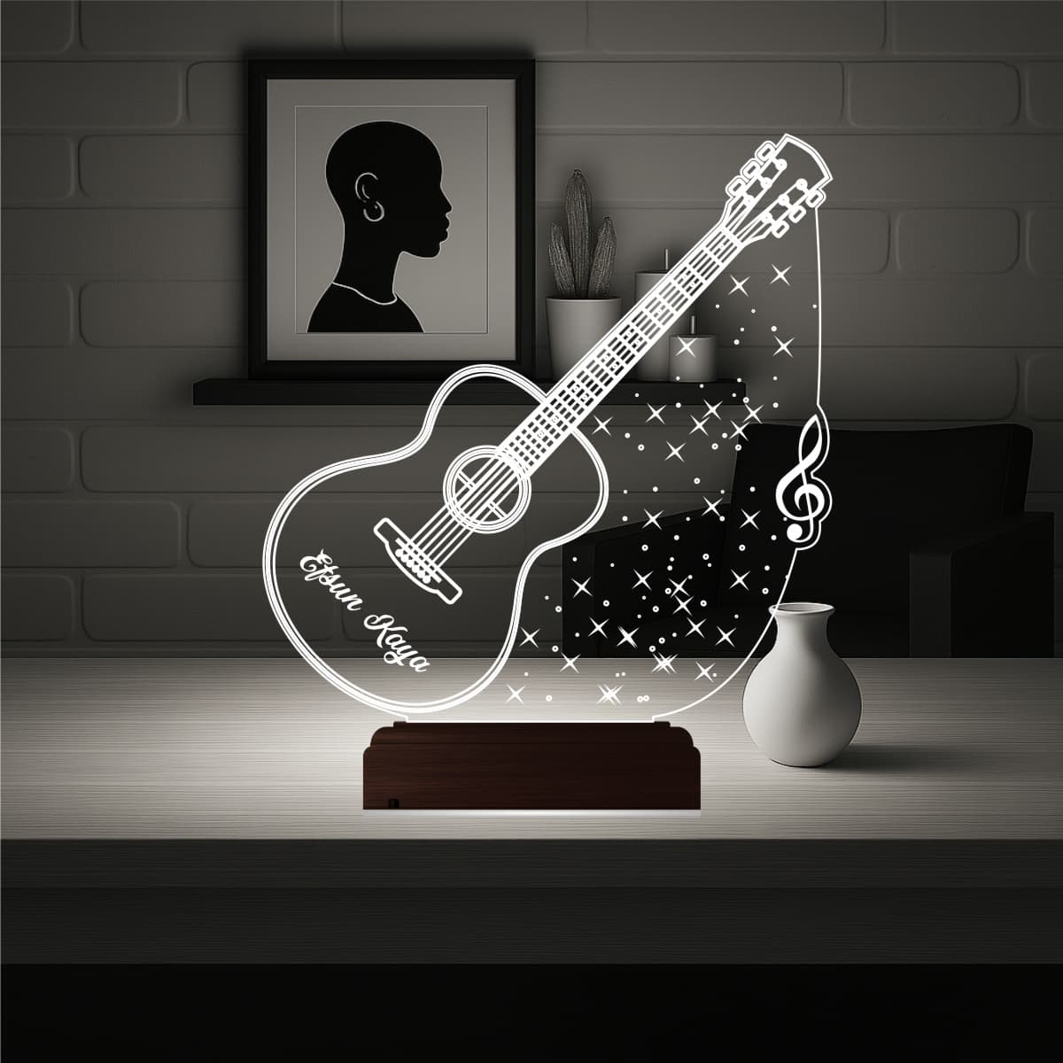 Гитара Именной 3D Ночник 5