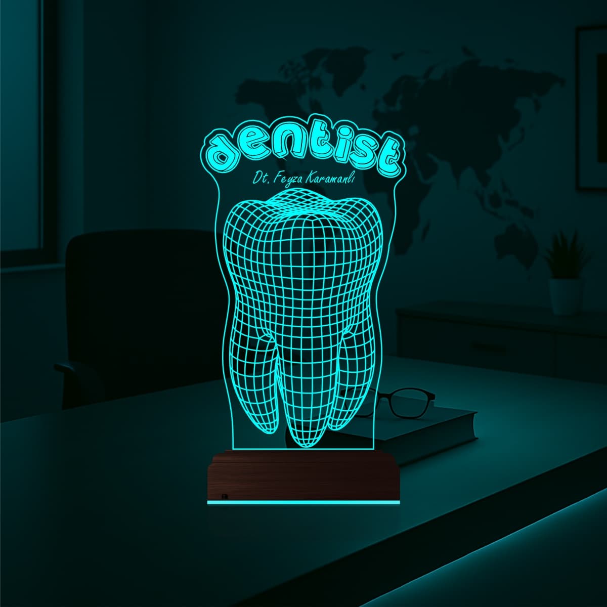 Зуб Стоматолога — 3D LED Ночник | Подарок врачу 3