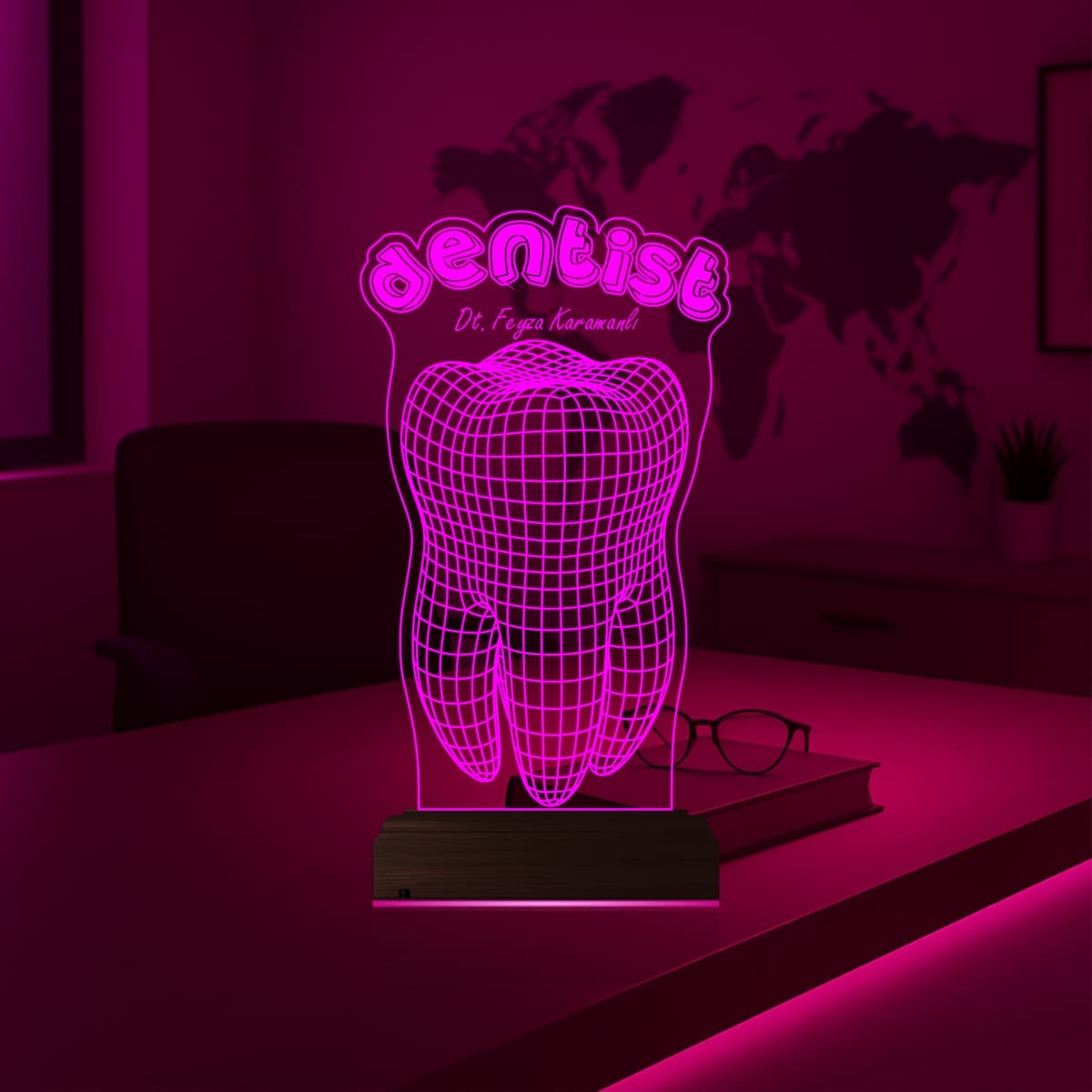 Зуб Стоматолога — 3D LED Ночник | Подарок врачу 4