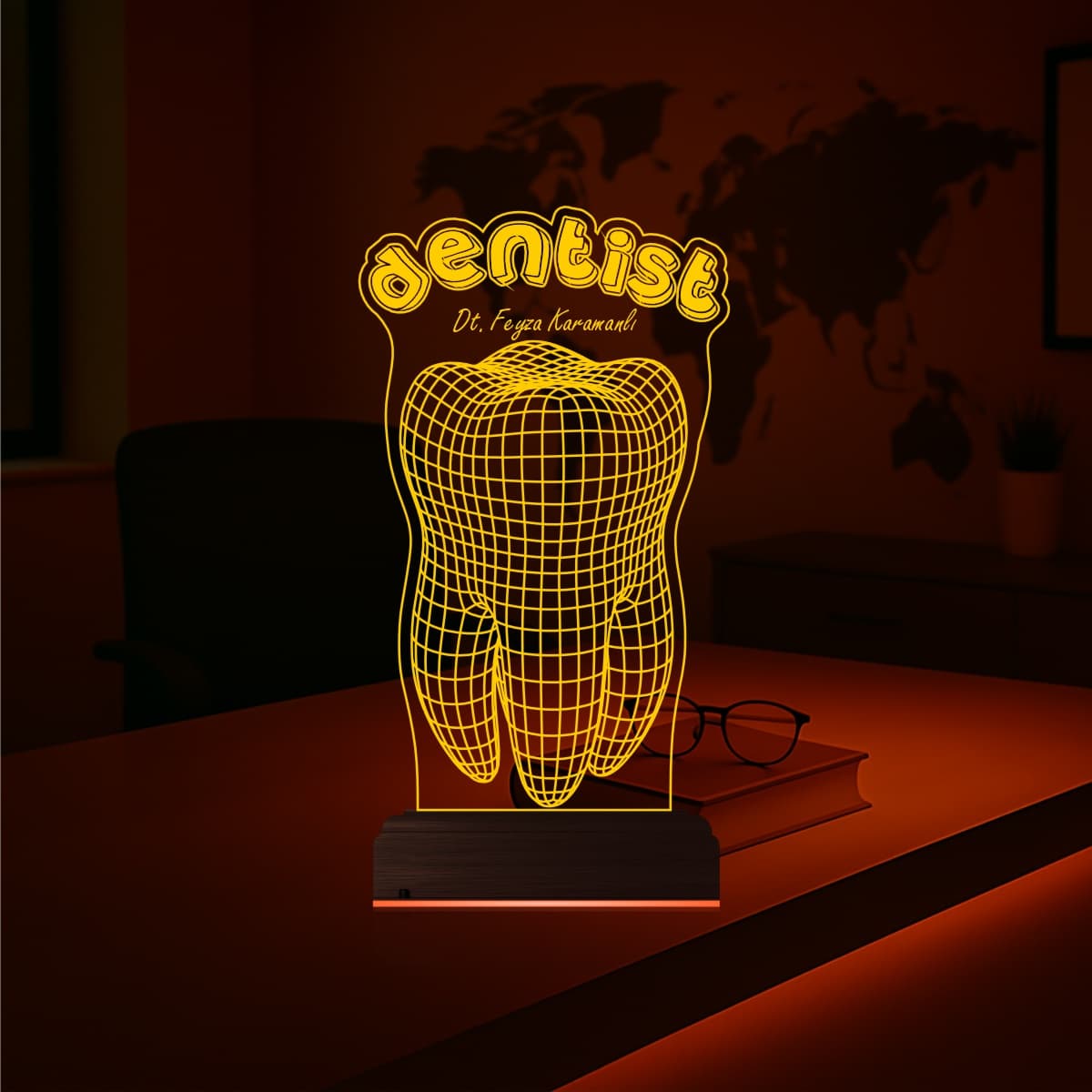 Зуб Стоматолога — 3D LED Ночник | Подарок врачу 7