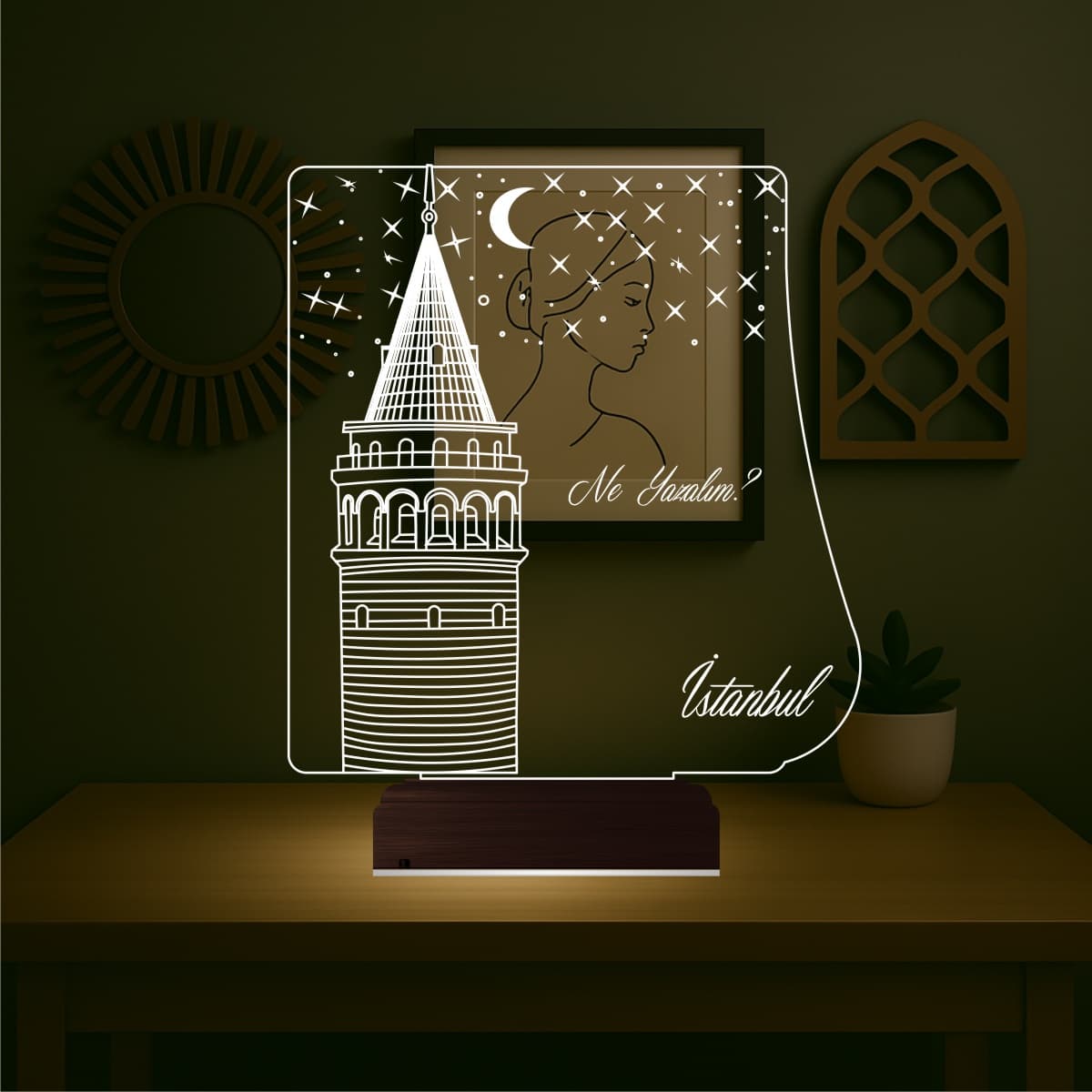 Галатская башня — 3D LED Ночник | Романтический подарок 1