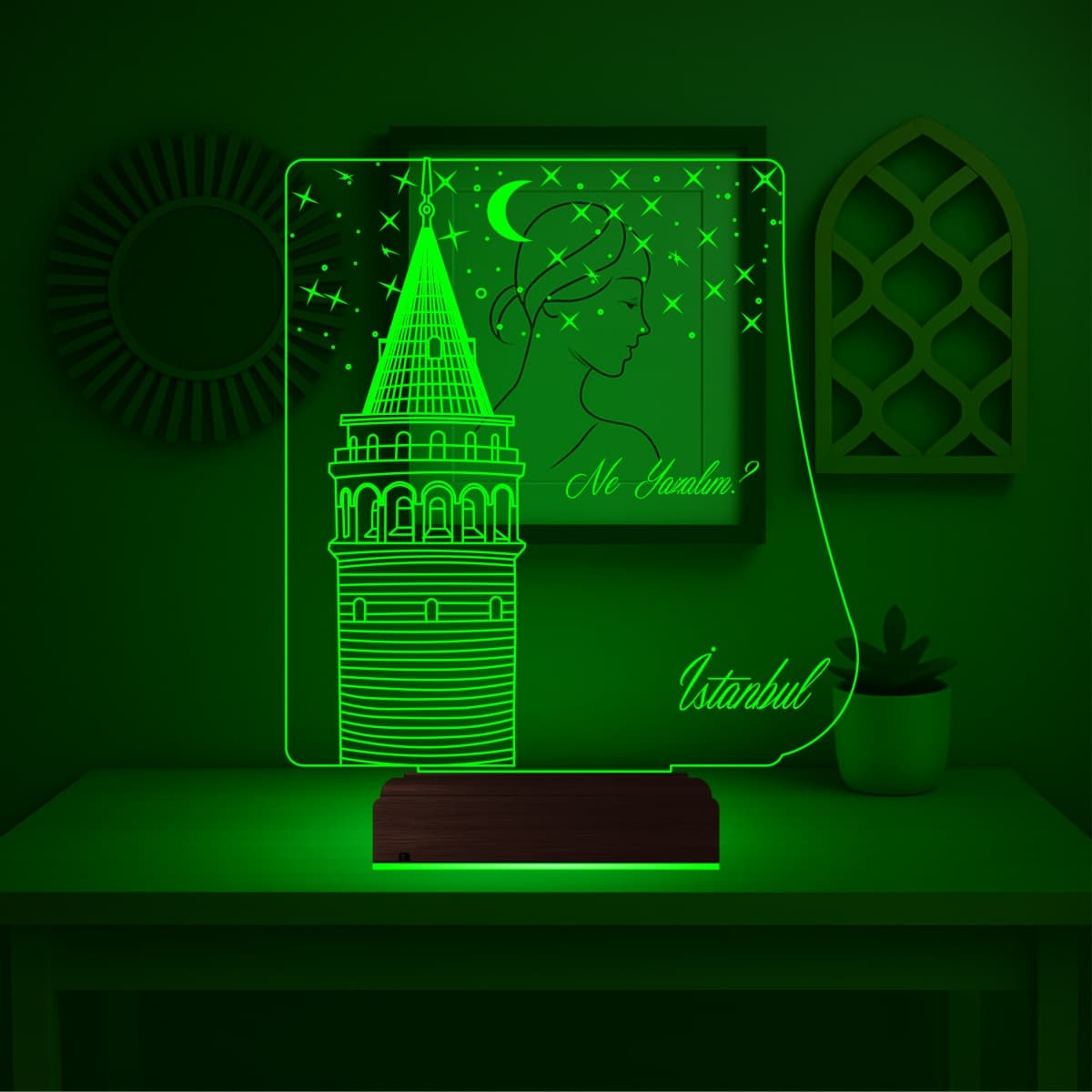 Галатская башня — 3D LED Ночник | Романтический подарок 5