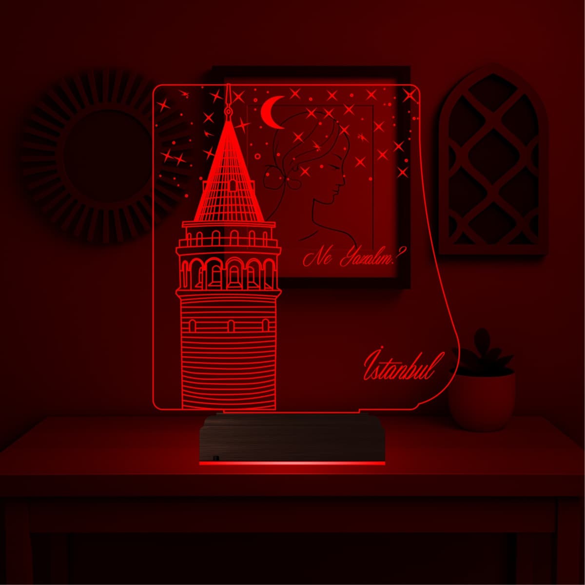 Галатская башня — 3D LED Ночник | Романтический подарок 7