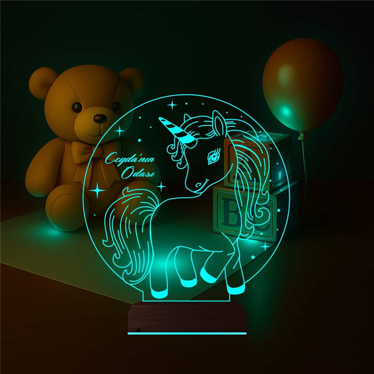 Единорог — 3D LED Ночник | Подарок девочке для детской комнаты 5