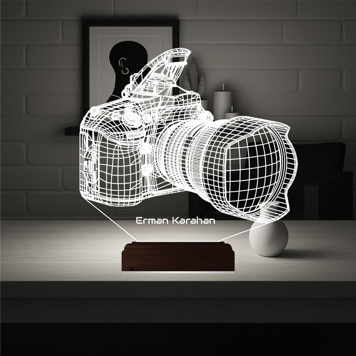 Фотоаппарат — 3D LED Ночник | Подарок фотографу 1