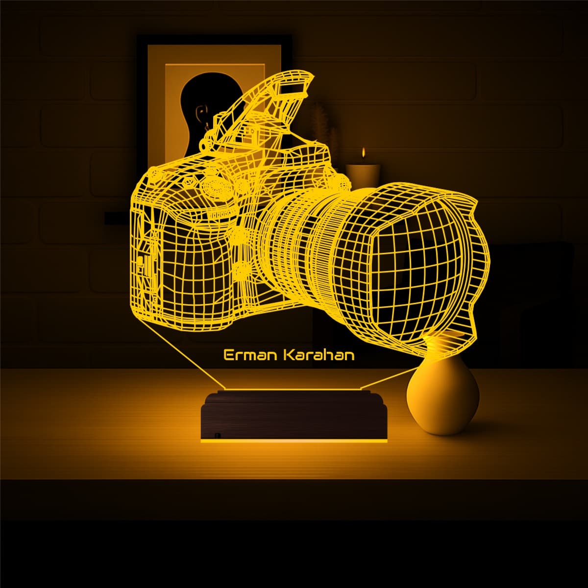 Фотоаппарат — 3D LED Ночник | Подарок фотографу 7