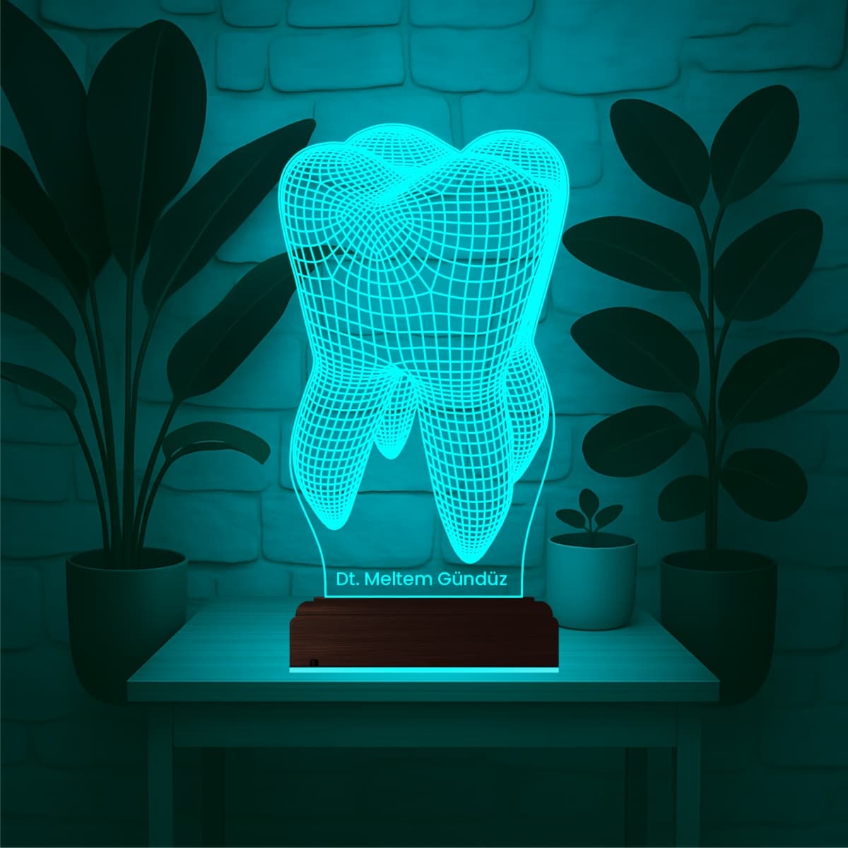 Зуб — 3D LED Ночник | Подарок стоматологу 3