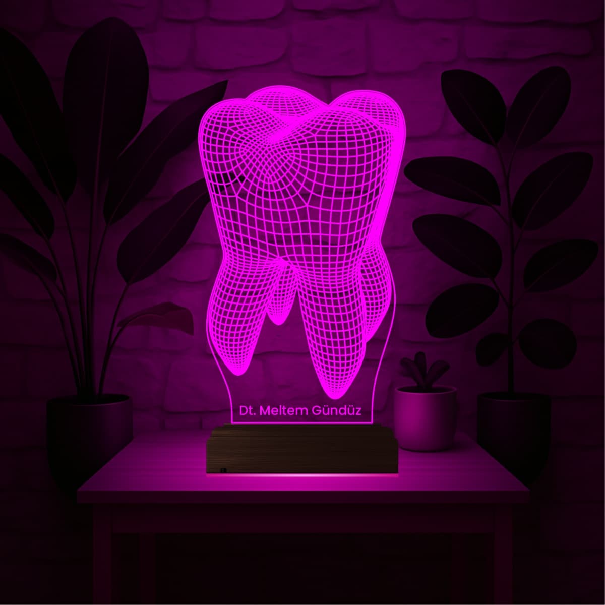 Зуб — 3D LED Ночник | Подарок стоматологу 5