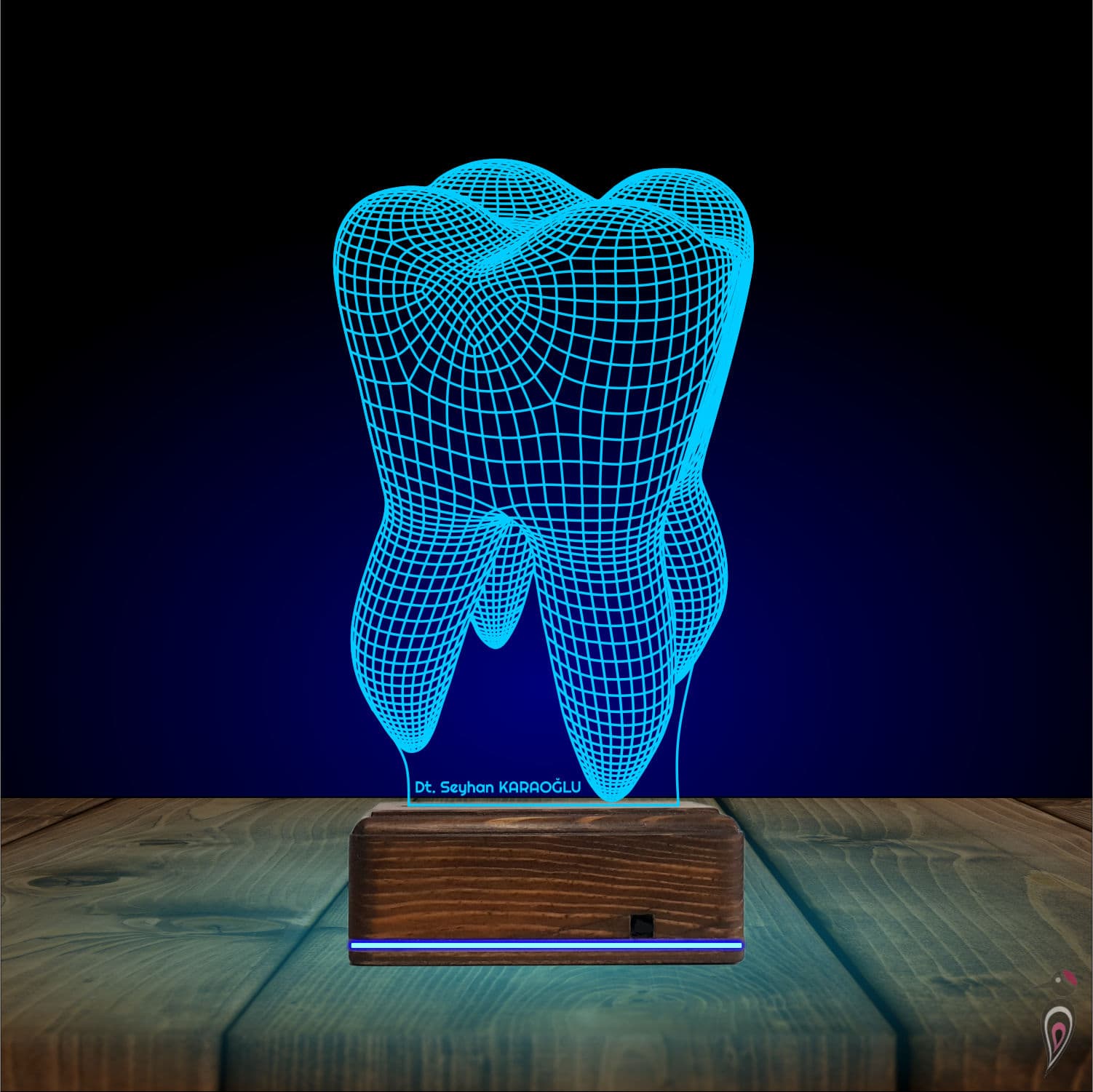 Зуб — 3D LED Ночник | Подарок стоматологу 10