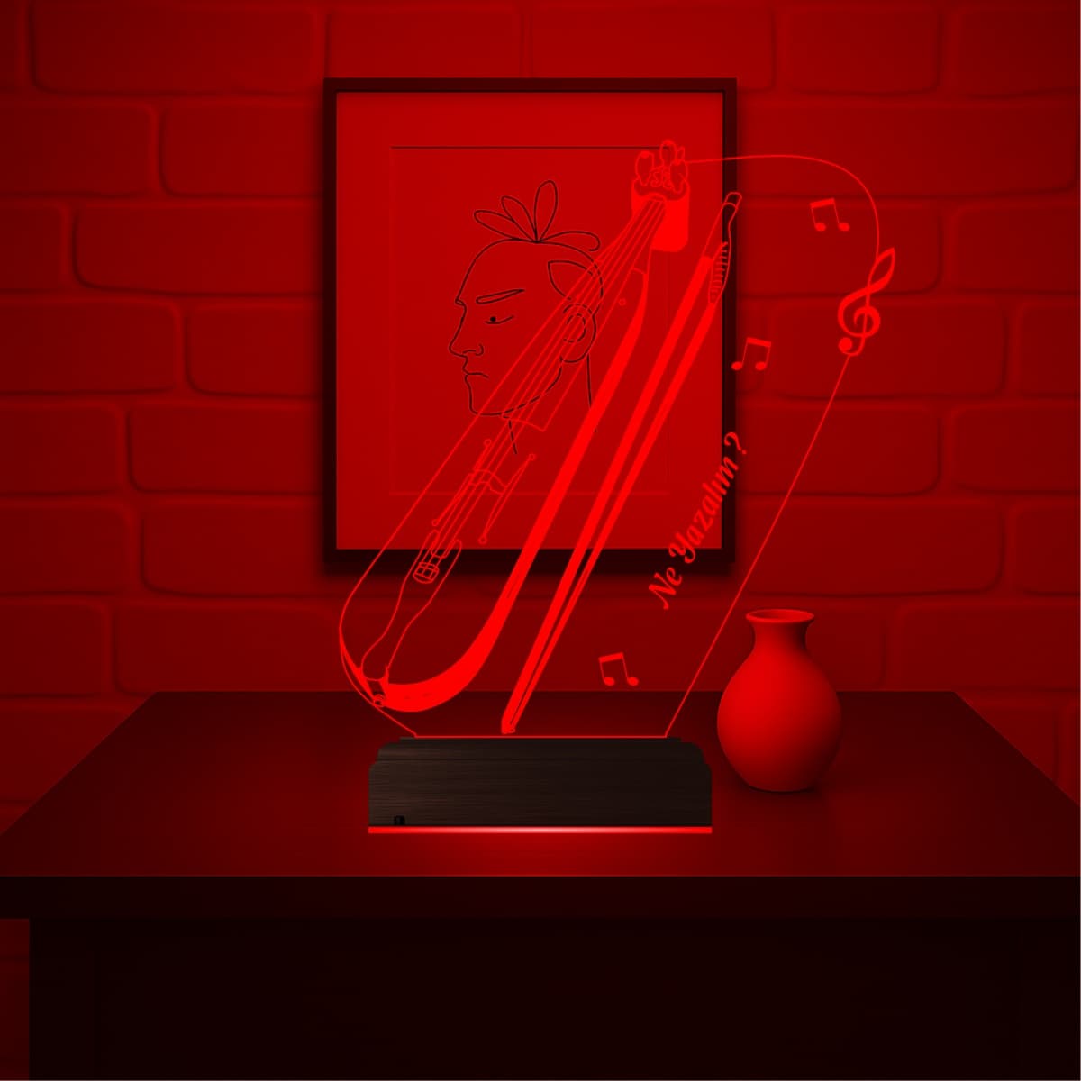 Кемане и Музыка — 3D LED Ночник | Подарок музыканту 1