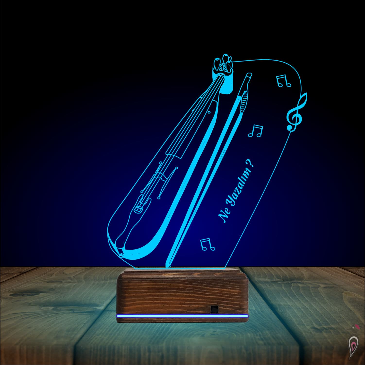 Кемане и Музыка — 3D LED Ночник | Подарок музыканту 10